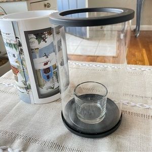 🕯️PartyLite EXPRESS IT LUMINARY CANDLE HOLDER *missing inner glass tube🕯️